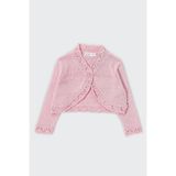 KUEZA KIDS Kız Çocuk Pamuklu Ajurlu Dantel Desenli Triko Örgü Bolero Hırka (1-10 Yaş)