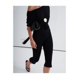 Kuğu Collection Asimetrik Yaka Bluz Siyah