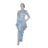 Kuğu gece elbisesi, düğün elbisesi, Nişan elbisesi, nikah elbisesi, mezuniyet elbisesi, Kına elbisesi XS
