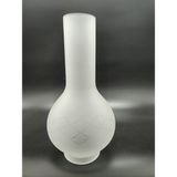 Kuğulu Avize Büyük Lamba Camı. Mat, Kesme Desenli (Buzlu cam gibi) (Alt Çap: 8.00cm-h:28.00cm) - Renkli