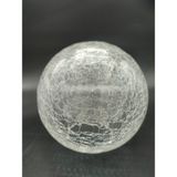 Kuğulu Avize Glob Avize Camı Şeffaf Çatlatılmış Desenli (Çap: 15.00cm- Duy Yuvası: 7.00cm)