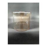 KUĞULU SİLİNDİR GENİŞ AVİZE CAMI.DÜZ BAL RENKTE (Çap:14.00cm-h:12.50cm)Normal ampule göre (E.27)