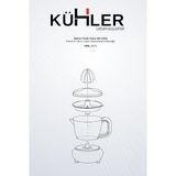 Kühler Fresh Press Elektrikli Narenciye Sıkacağı 40W | 0,7 L Hazneli Portakal, Limon ve Greyfurt Sıkacağı KH-V250