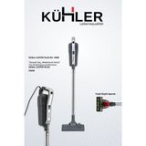 Kühler Luster Plus KH-V600 Kablolu Dikey Süpürge | Güçlü Emiş Performansı | Hafif ve Ergonomik Tasarım - Gri