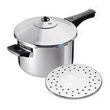 KUHN RIKON 3039 pişirme kabı tencere düdüklü tencere Duromatic Inox Stielmodell, paslanmaz çelik, Edelstahl, 2.5 L, 20 cm