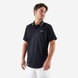 Kuikma Erkek Kısa Kollu Polo Tenis Tişörtü - Siyah - DRY