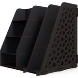 Kuk Design Ottoman Evrak Rafı Masaüstü Düzenleyici Organizer Siyah