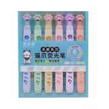 Kuki Pati Şekilli Pastel Fosforlu Kalem 6 Renk CH-518