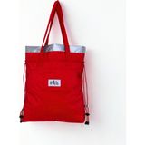 Kukita Su Geçirmez ,ıslak, Kuru, Mayo, Kirli Temiz Kıyafet ve Bez, Plaj, Kırtasiye Bebek ve Çocuk Çantası Çok Amaçlı Çanta Mega Boy 52 cm x 47 cm - Kırmızı