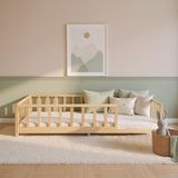 Kukka KFB640 Montessori Yer Yatağı 140 x 200 cm Ahşap Çocuk Yatağı - 140 x 200 cm