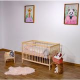 Kukka NTR420 Doğal Ahşap 2-Kademeli Beşik 70X140 cm - 70*140 - Açık Kahverengi