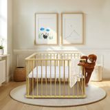 Kukka NTR510 - 3 Kademe Oyun Parkı - Tekerlek ve Padli 100X80 cm - Ahşap