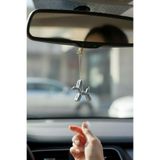 KUKO DESIGN Balon Metalik Parlak Gri Köpek Dikiz Aynası Süsü | Araba Aksesuarı & Charm