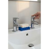 KUKO DESIGN Minimal Dalga Tasarım Sabunluk – Su Tahliyeli Modern Banyo Mutfak Sabun Tutucu Dekoratif Organizer