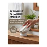 KUKO DESIGN Minimal Tasarım Sabunluk Su Tahliyeli Sabun Tutucu Modern Banyo Aksesuarı Dekoratif Sabun Kabı Organizer