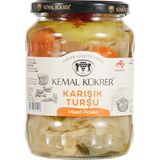 Kükrer Karışık Turşu Cam Kavanoz 650 gr - standart