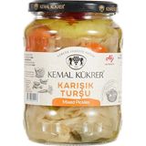 Kükrer Karışık Turşu Cam Kavanoz 650 gr
