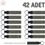 Kül Gri & Yeşil, Bebek Partisi İçin İsimli Anı Anahtarlık 42’li Set, Yıllar Boyu Hatırlanır, Hediye