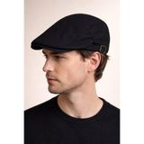 Külah Clean Form Flat Cap Erkek Kasket, Siyah, Standart Beden