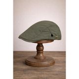 Külah Clean Form Flat Cap Haki Erkek Kasket, Ayarlanabilir, Metal Toka Detaylı