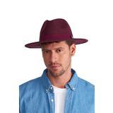 Külah Erkek Ayarlanabilir Bordo Fedora Şapka