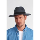 Külah Erkek Ayarlanabilir Füme Fedora Şapka - Füme