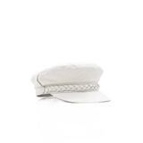 Külah Erkek Driver Kasket Flat Cap Kaptan Şapkası,Ekru 58 Cm