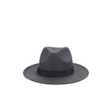 Külah Erkek Fötr Fedora Şapka, Antrasit