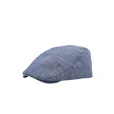 Külah Erkek Lacivert Kasket Keten Yazlık Flat Cap Şapka