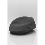 Külah Erkek Siyah Kasket Keten Yazlık Flat Cap Şapka siyah