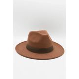 Külah Erkek Taba Fötr Kovboy Fedora Şapka