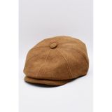 Külah İtalyan Kasket Erkek Şapka Kaşmir Yün Kep-Camel camel