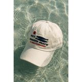 Külah Porto Mare Beyaz Nakışlı Yazlık Şapka - Limited Edition