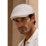 Külah Sand Weave Keten Dokulu Slim Fit Kasket – Flat Cap | Riviera Collection