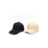 Külah Unisex Ayarlanabilir Spor Basic Kep Şapka | Siyah Bej 2li Paket