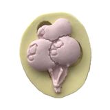 Külahlı Dondurma Şeklinde Silikon Pasta ve Seker Hamuru Kalibi 5,5x4x0,5 cm