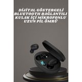 Kulaklık Dijital Göstergeli Bluetooth Bağlantılı Kablosuz Kulak Içi Mikrofonlu Dokunmatik Kontrol - Renkli