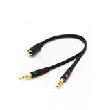 Kulaklık Mikrofon Ayırıcı Kablo Y Splitter Kablo 2 X 3.5 Mm Headphone