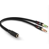 Kulaklık Mikrofon Ayırıcı Y Splitter Kablo 2 X 3.5 Mm Stere