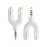 Kulaklık Mikrofon Birleştirici Aparat 3.5Mm Erkek 2X3.5mm Dişi Kulaklık Mic Audio Y Splitter Headpho