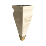 Kule Desenli 18cm Krem Plastik Ayak Mobilya Masa Ve Dolap Ayağı Krem Altın 18cm