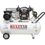 Kuletaş 100 Litre Hava Kompresörü 2 Hp 8 Bar Çift Pistonlu ZB-V/0,17