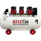 Kuletaş 200 Litre 6 Hp Sessiz & Yağsız Premium Kafa Hava Kompresörü