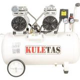 Kuletaş 2HP 8 Bar Süper Sessiz Yağsız Çift Motor Dişçi Hava Kompresörü 60 L