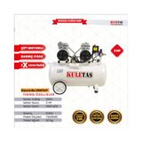 Kuletaş 50 Litre Kompresör 2Hp 8 Bar Ultra Sessiz Yağsız Çift Motorlu Bakır Sargılı Süper Hızlı