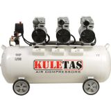 Kuletaş Hava Kompresörü Yağsız Sessiz 100 Litre Üç Motorlu
