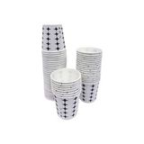 Kullan At Karton Bardak 6.5 Oz 100 Adet (Beyaz-İndigo)