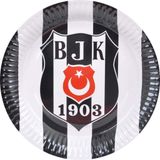 Kullan At Market Karton Beşiktaş Tabak 23 cm 8 Adet