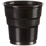 Kullan At Market Roll-Up Plastik Meşrubat Bardağı Siyah 180cc-7oz 25'li