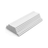 Kullan At Merkez Beyaz Kağıt Pipet 6*200 200 Adet